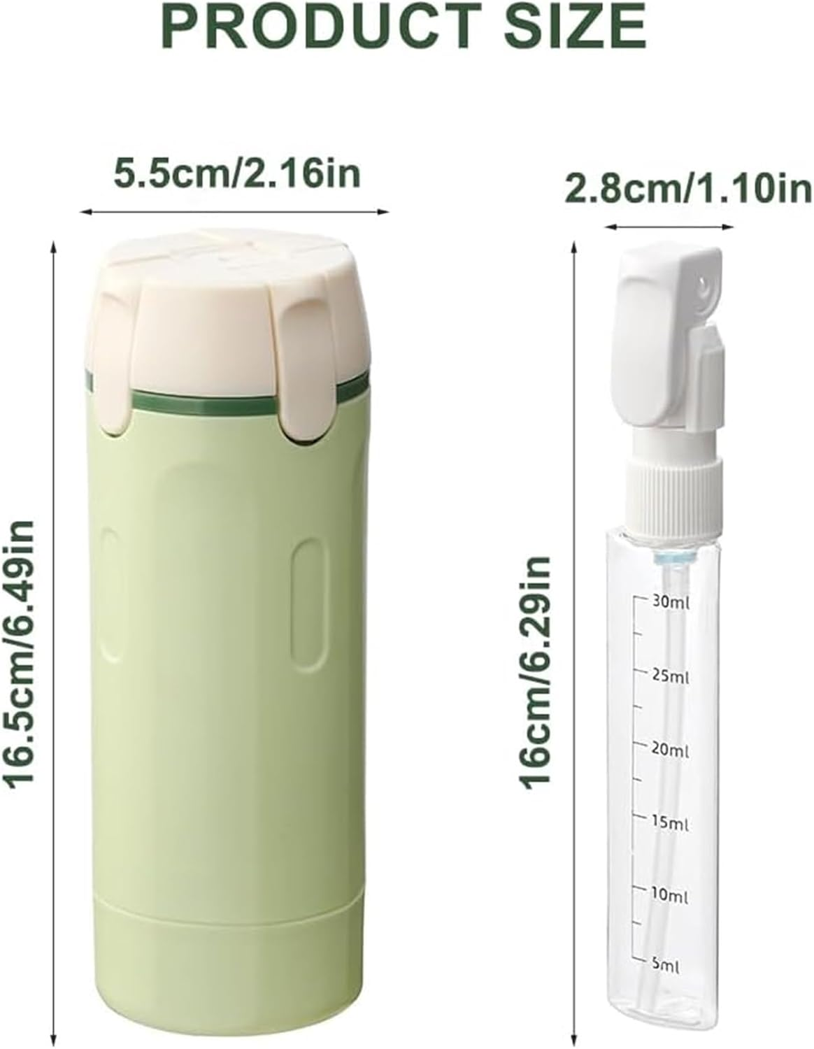 4-In-1 Travel Dispenser Bottle for Toiletries Portable Leak Proof (4Pack 30ML Transparent) - Silicone Squeeze - Travel&Camping&Business Trip(2Pcs) - 2Pcs image number 6