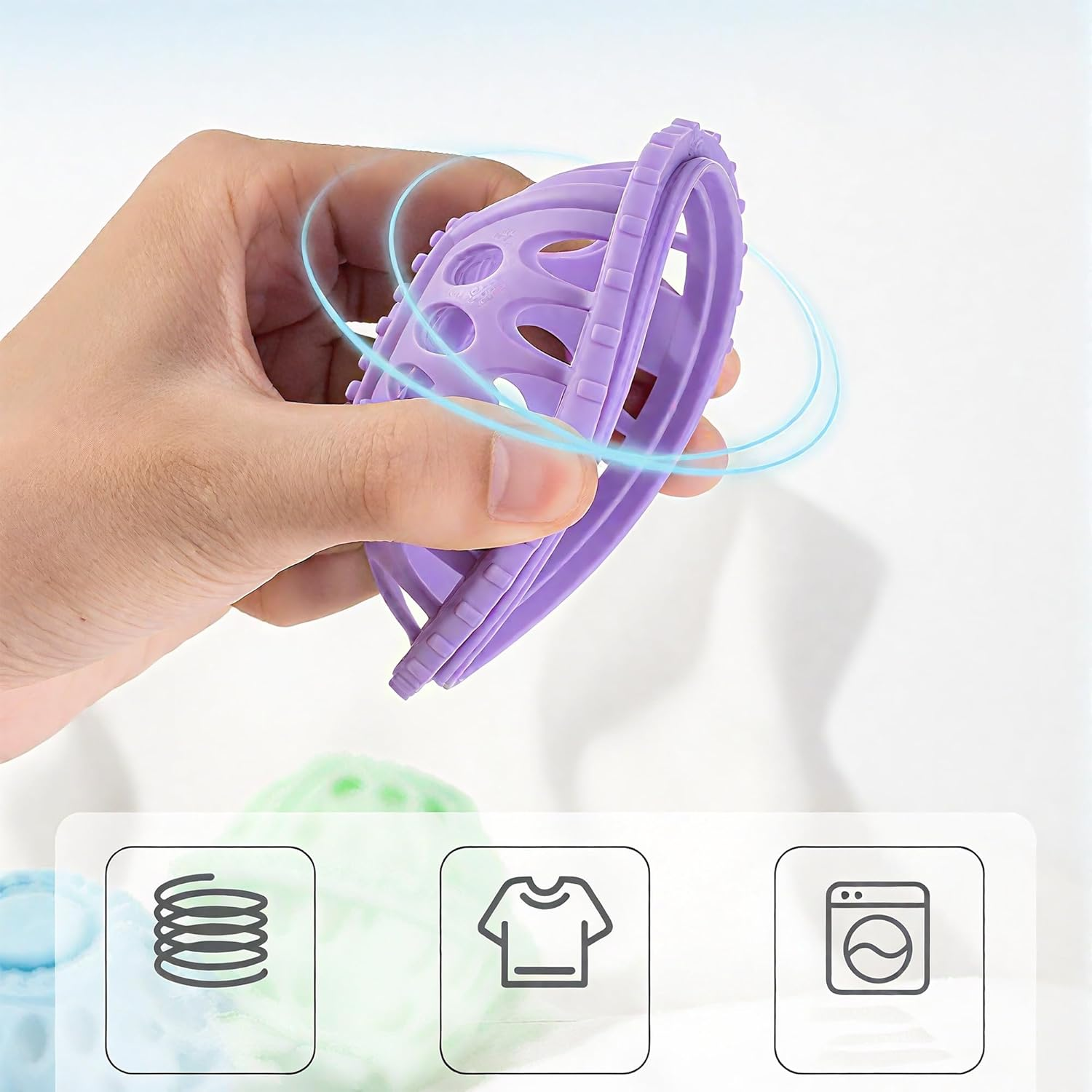 Reignsword 4 Pack Pet Hair Remover for Laundry, Anti-Entanglement Reusable Floating Dog Cat Fur Dryer Catcher Balls for Washing Machine, Lint Trap Cleaner & Pet Hair Lint Catcher for Clothes