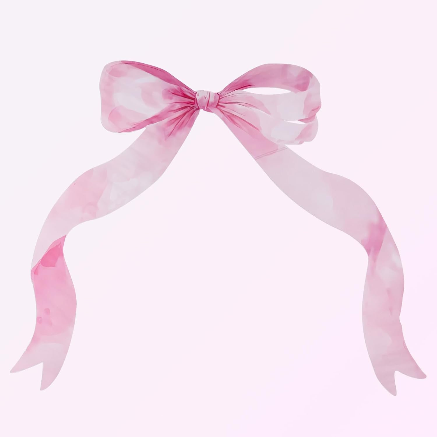 Large Bow Tie Wall Sticker, 27.2X19.7 Inch Bow Wall Decor Pink Bowknot Bedroom Decals Sweet Aesthetic Decoration for Bedroom Nursery Office Pink Theme Party image number 4