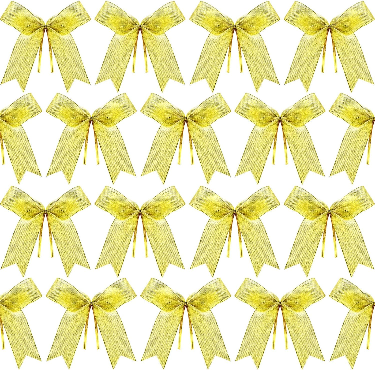 Sumind 48 Pieces Christmas Bow Ribbon Bow for Christmas Tree, Christmas Wreath, Gift Decoration, 4.25 X 3.75 Inch image number 5