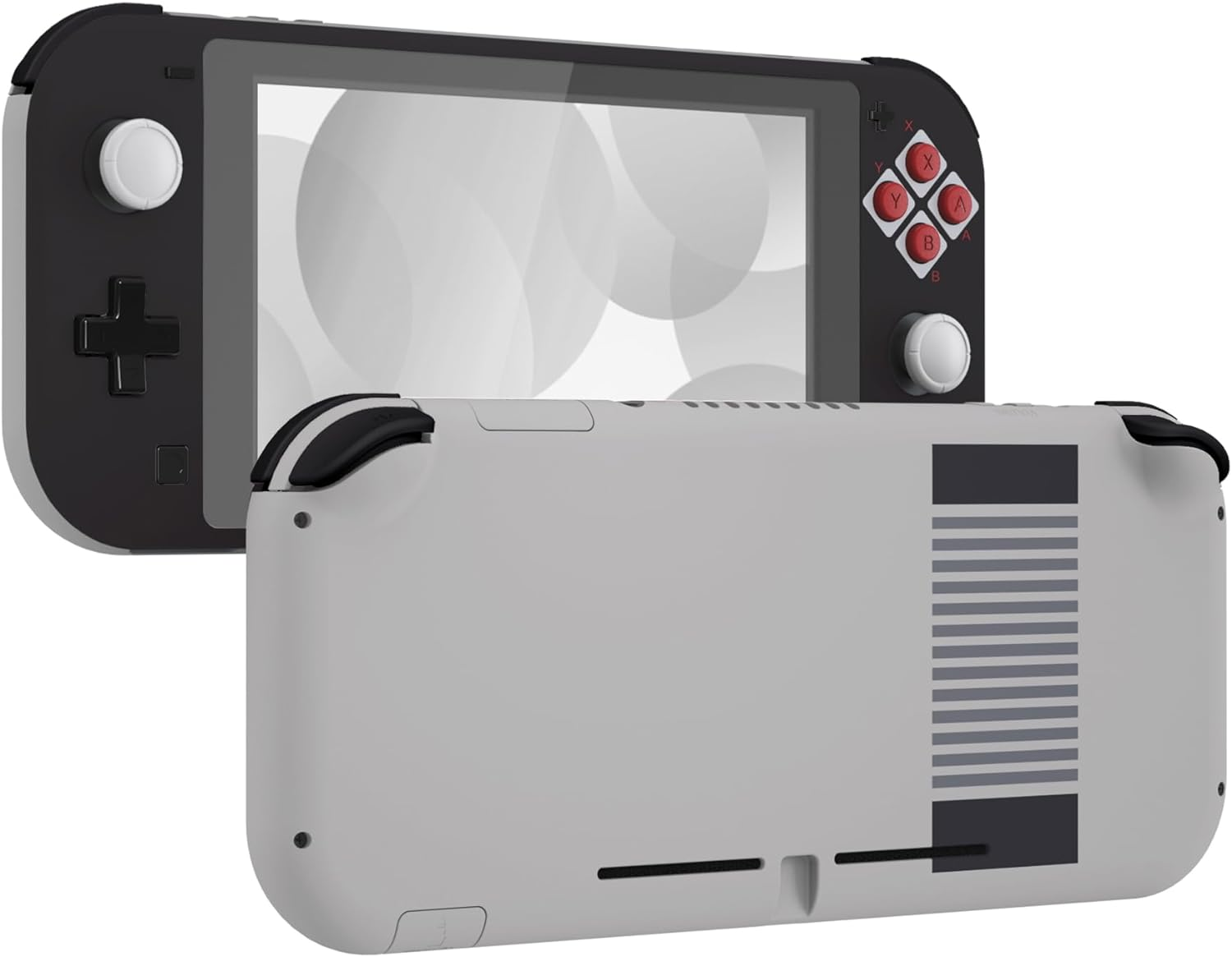 Extremerate Classic NES Style DIY Replacement Shell for Nintendo Switch Lite, NSL Handheld Controller Housing W/Screen Protector, Custom Case Cover for Nintendo Switch Lite