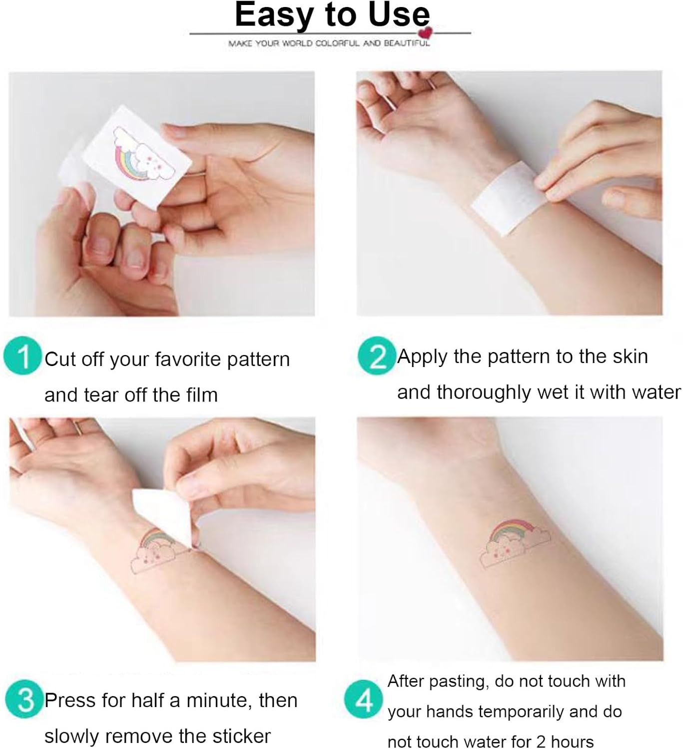 Luminous Butterfly Temporary Tattoos for Kids, 10 Sheets Glow in the Dark Butterfly Stickers Party Favors Decorations for Kids Girls - Butterfly image number 1