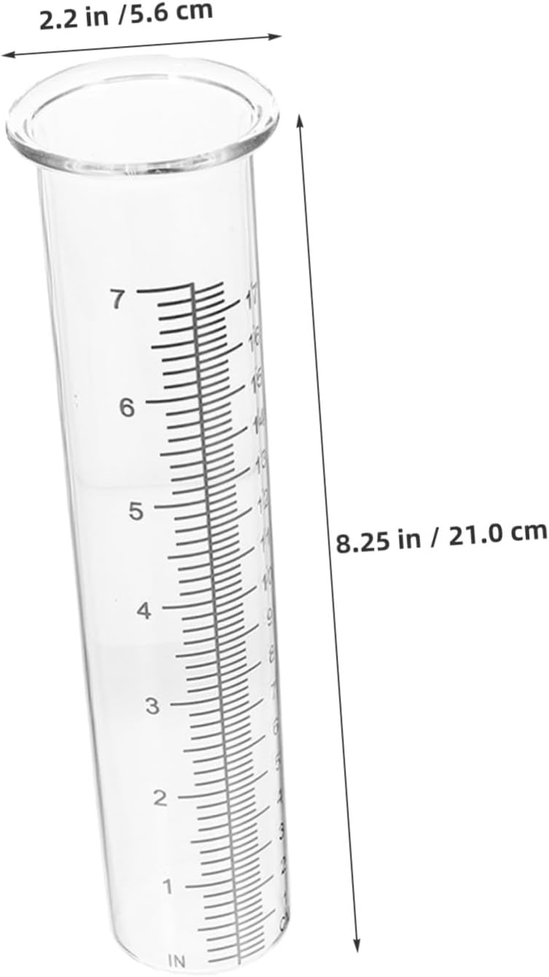Totority 3Pcs Freeze Plastic Rain Gauge with Clear Scale for Accurate Outdoor Measurement Deck Garden Lawn Cold Resistant and Crack Resistant Weatherproof Tool image number 6