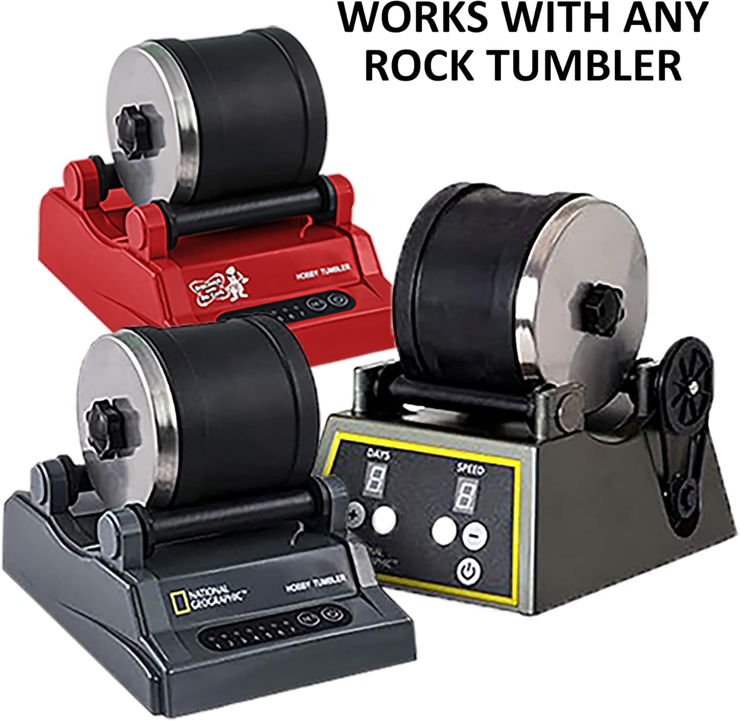 Replacement Rock Tumbler Barrel for NATIONAL GEOGRAPHIC Professional Series - 0.9Kg image number 2