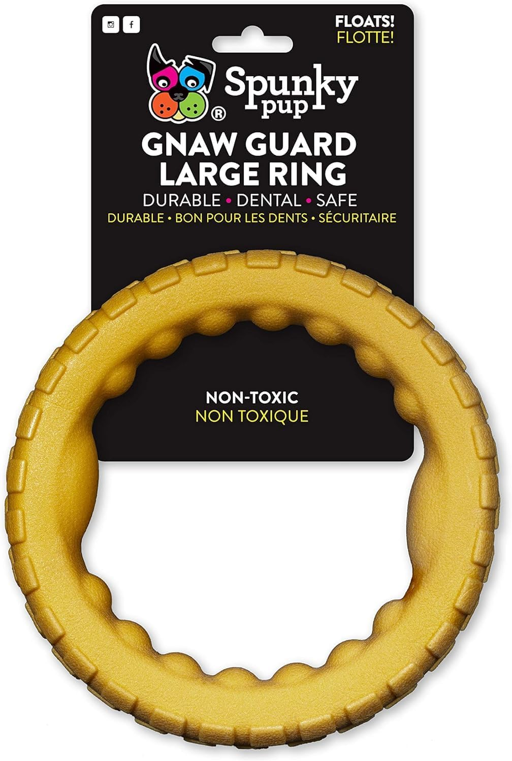 Spunky Pup Gnaw Guard Ring Chew Dog Toy, Large image number 5