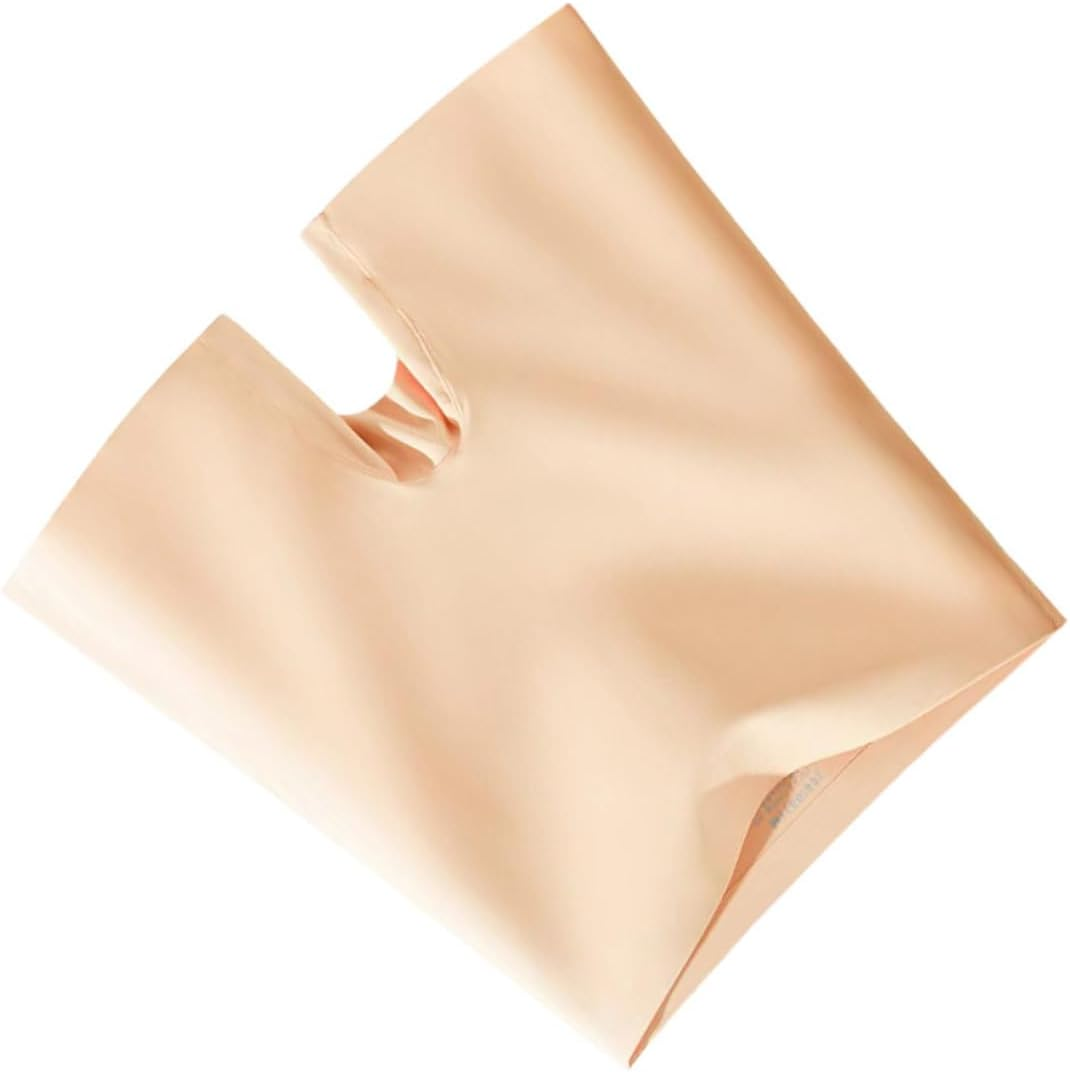 BESPORTBLE High Waist Seamless Ice Cooling Safety Pants Tummy Control and Butt Lifting, Skin Tone Underskirt Shorts for Women, Medium Rise Anti-Roll Short Leggings for Everyday Wear Khaki image number 2