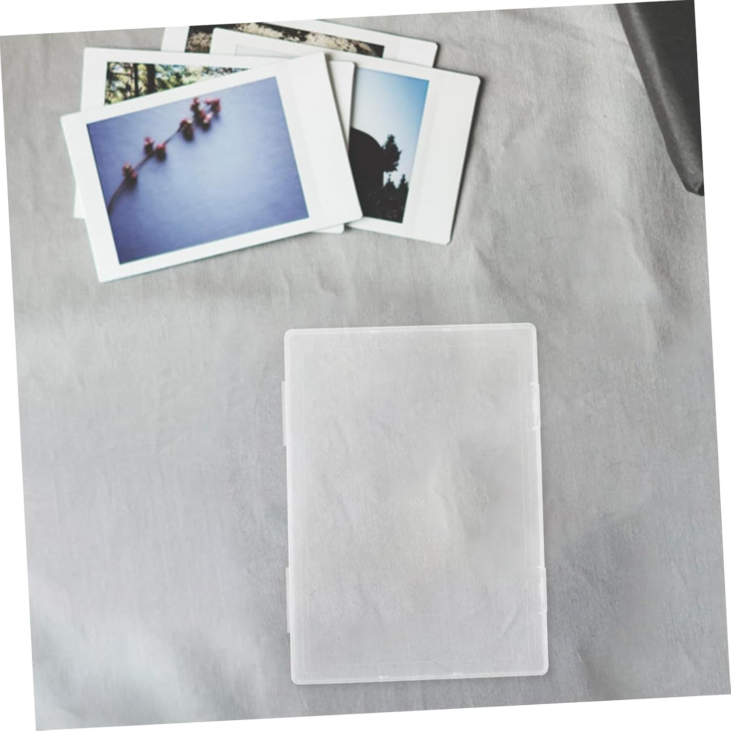 Birth Certificate Organizer Box A5 Plastic Document Storage Container Lid for Photos and Important Papers 2Pcs Set Small Keepsake Holder for Home and Office