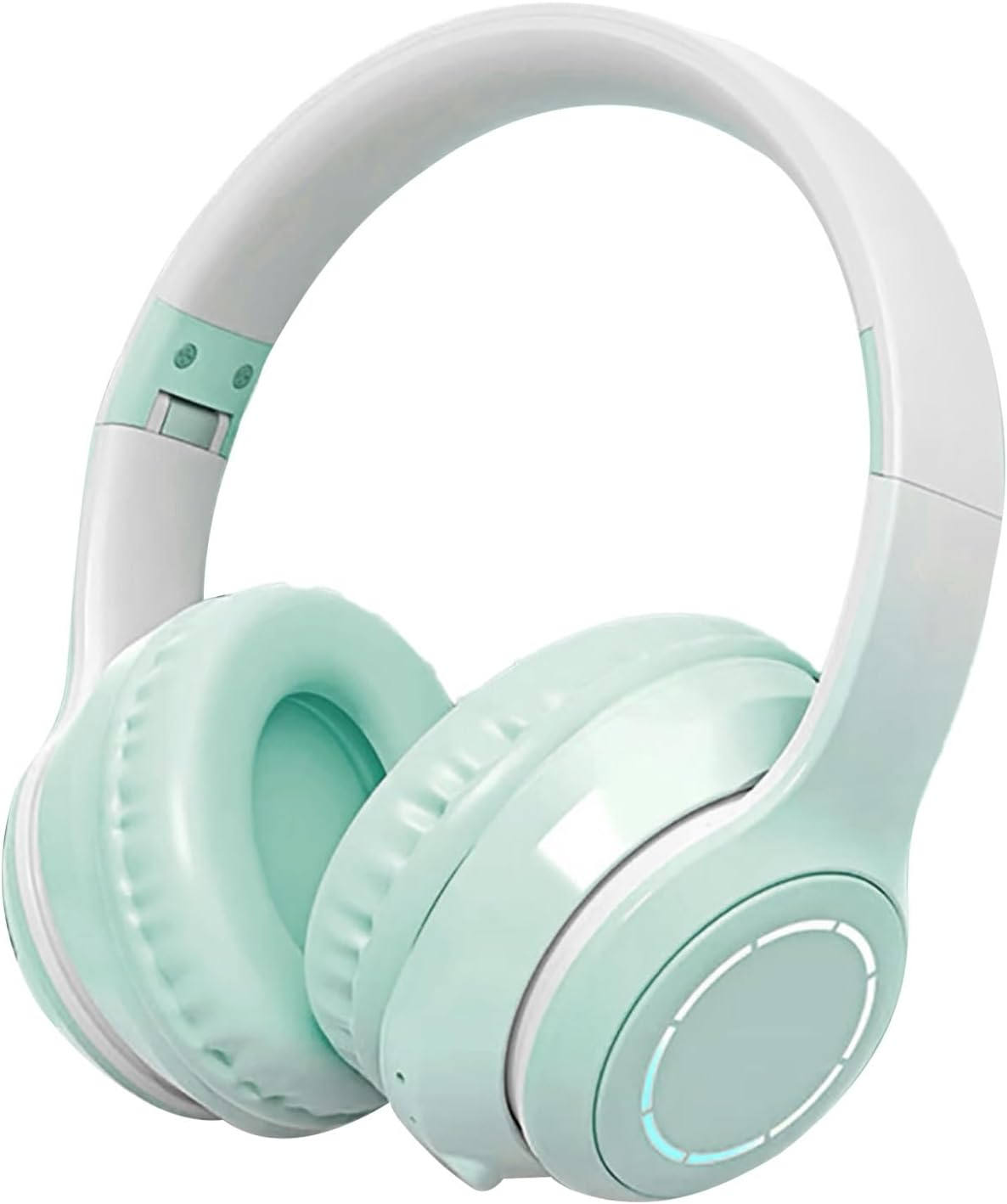 Wireless Headphones, Multifunctional Stereo Sound, Noise Cancelling, Strong Bass, Adjustable Over-Ear Headset, Foldable Wireless Headset with Gradient (Green) image number 5
