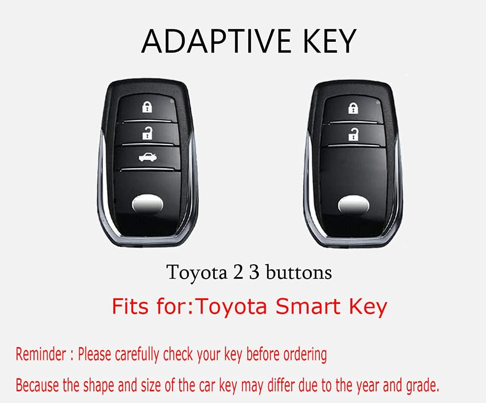 HIBEYO Key Fob Cover for Toyota Corolla RAV4 Camry GX FJ150 Prius Yaris Land Cruiser Highlander LX RX NX Hilux Previa image number 5