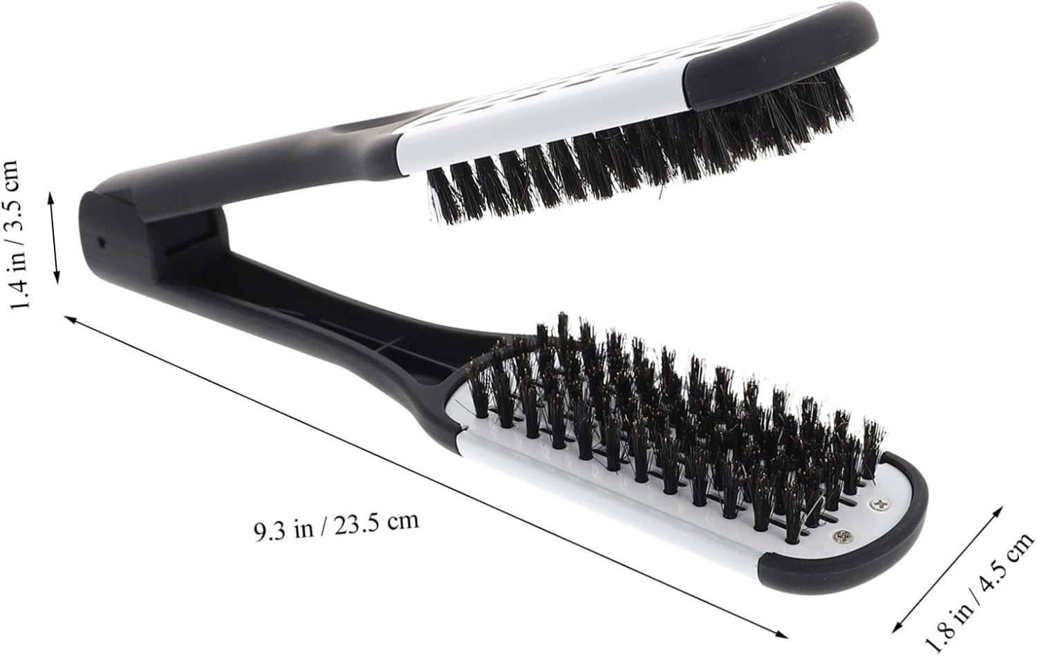 Anneome Bristle Comb Combs for Barbers Smoothing Straightening Brush Clamp Hair Brush Straightener image number 1