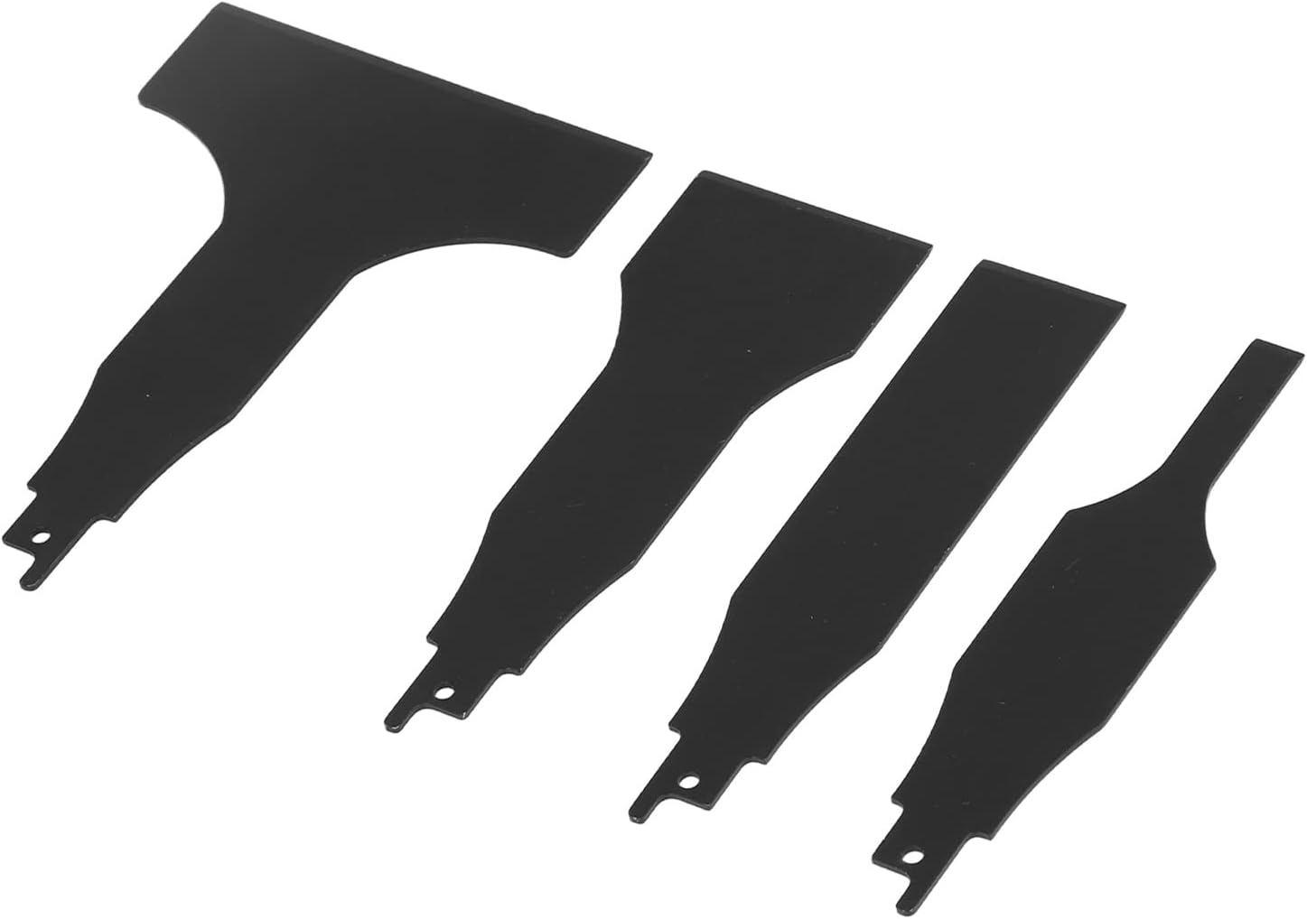 Changor Scraper Set, High Carbon Steel Multi-Size Tile Cleaning Blades for Reciprocating Saw, Home Floor and Wall Maintenance Tool with 10/30/50/100Mm Inserts, 4PCS Set image number 4