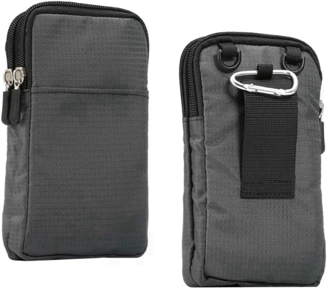 Crossbody Phone Bag Tactical Pouch Belt Waist Bag Camping Hiking Cell Phone Holster Case Multi-Function Portable Cellphone Purse Mobile Phone Wallet for Men and Women image number 2