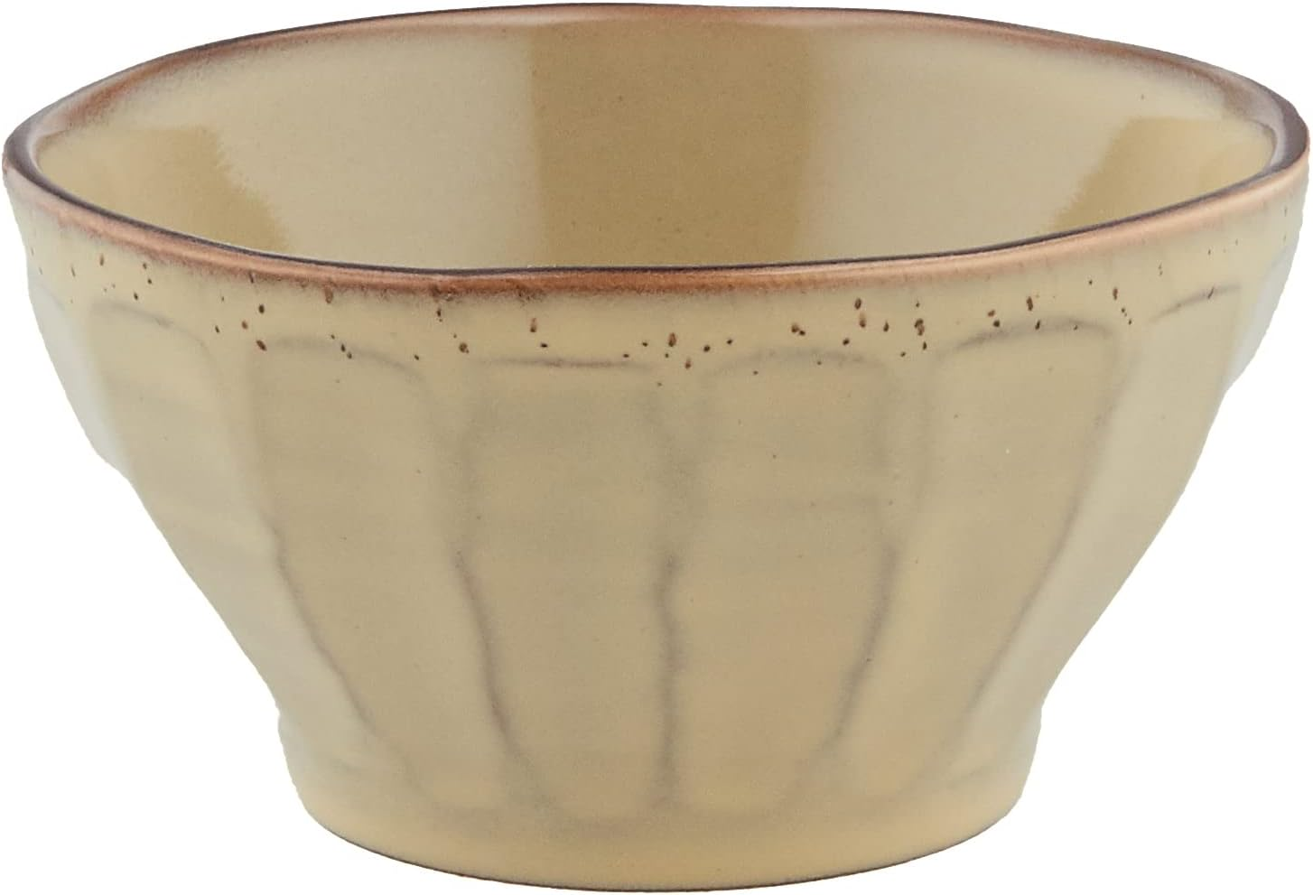 Koyo Pottery 13510035 Cafe Tableware, Coffee, Cafe Au Lait Bowl, 5.1 Inches (13 Cm), Rafelum, Smoke, White, Made in Japan