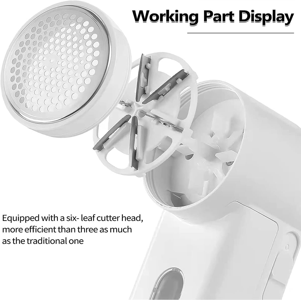 Annuoyi Fabric Shaver，Electric Lint Remover，Rechargeable Defuzzer，For Removing Lint and Pilling from Clothing, Furniture, Sweaters, Sofas and Blankets image number 3