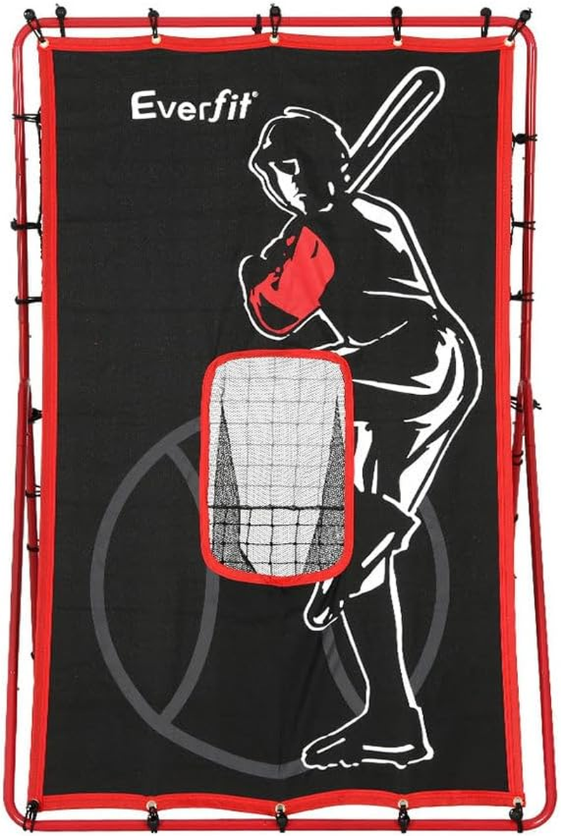 Everfit 2 in 1 Baseball Net Pitching Target Kit, Practice Dummy Batter Strike Zone Sports Portable Softball Training Aid Screen Backyard Indoor Outdoor Camping Equipment, with Carry Bag Blue image number 4