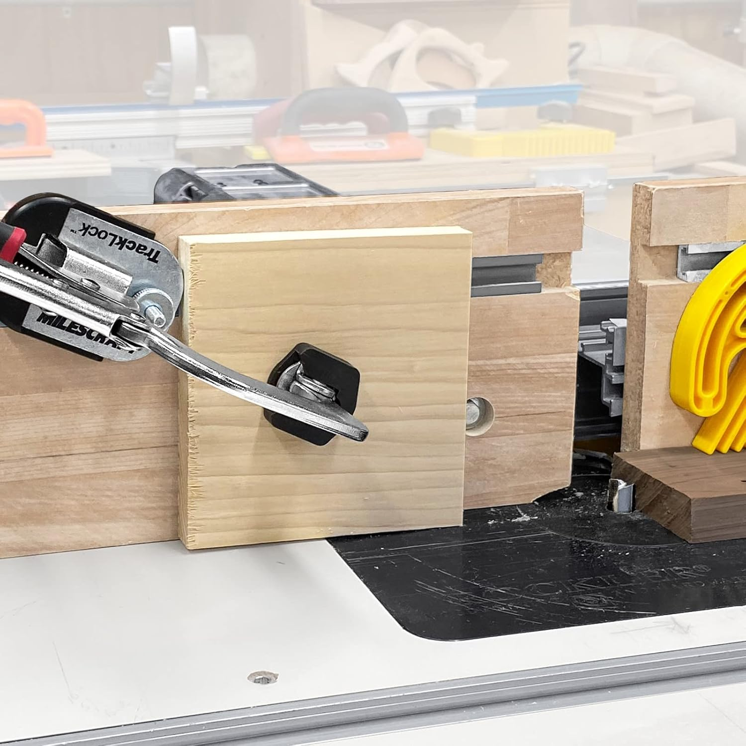 Milescraft 4023 Track Master &ndash; Universal T-Track Clamping System. Fits Any T-Track. Contains Clamping Base with 1/4In-20, 13X20Mm, 23X30Mm, 30X35Mm T-Track Connectors and Hardware. 3In Clamp Included image number 5