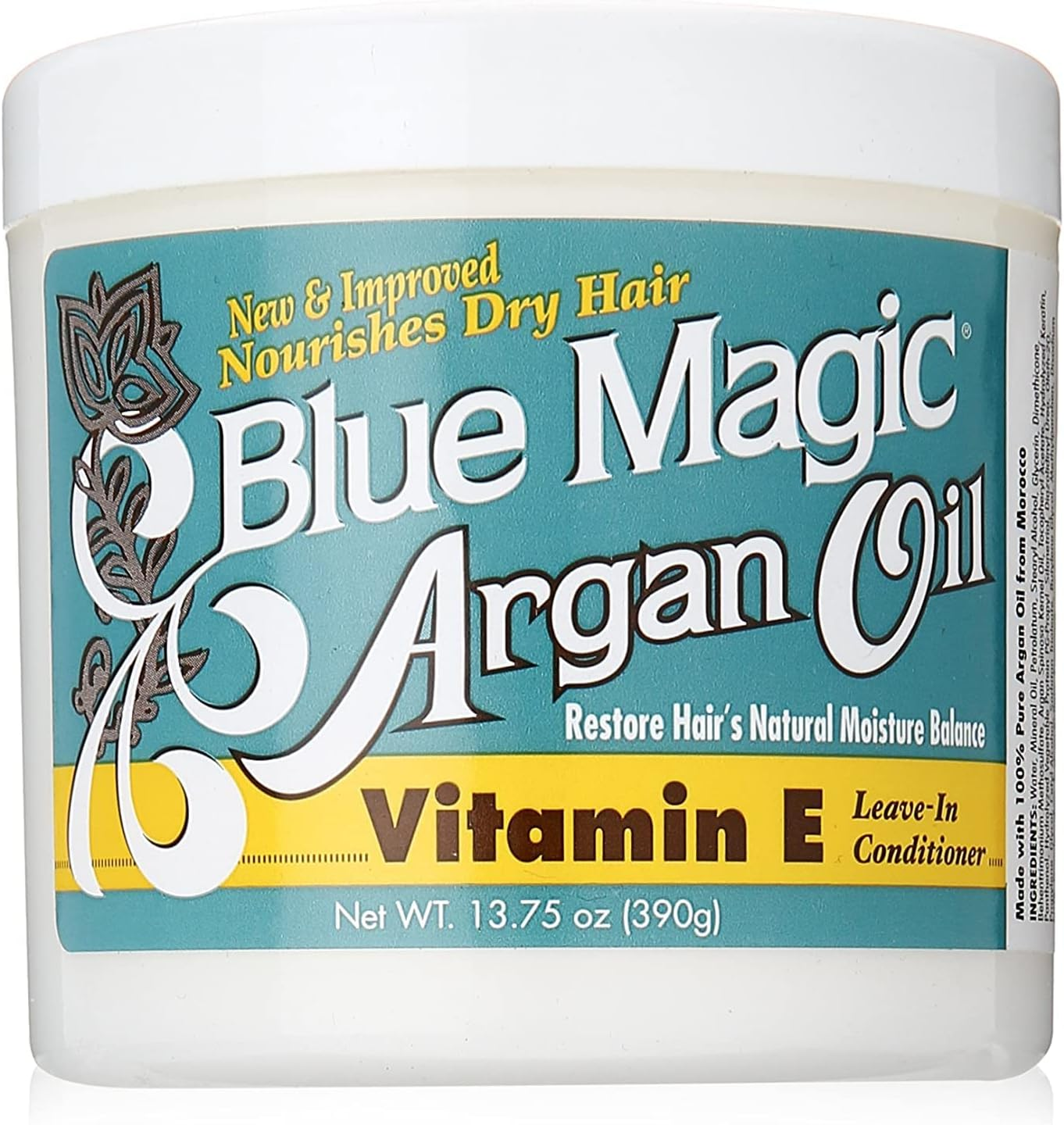 Blue Magic Argan Oil and Vitamin-E Leave-In, 13.75 Ounce image number 2