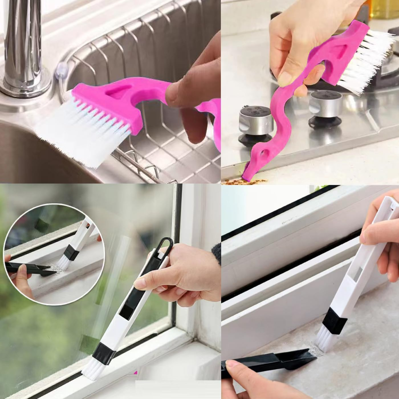 Home Furniture Various Cleaning Brush Cleaning Set, Gap Cleaning Brush Tool, Handheld Slot Cleaning Tool (10) image number 1