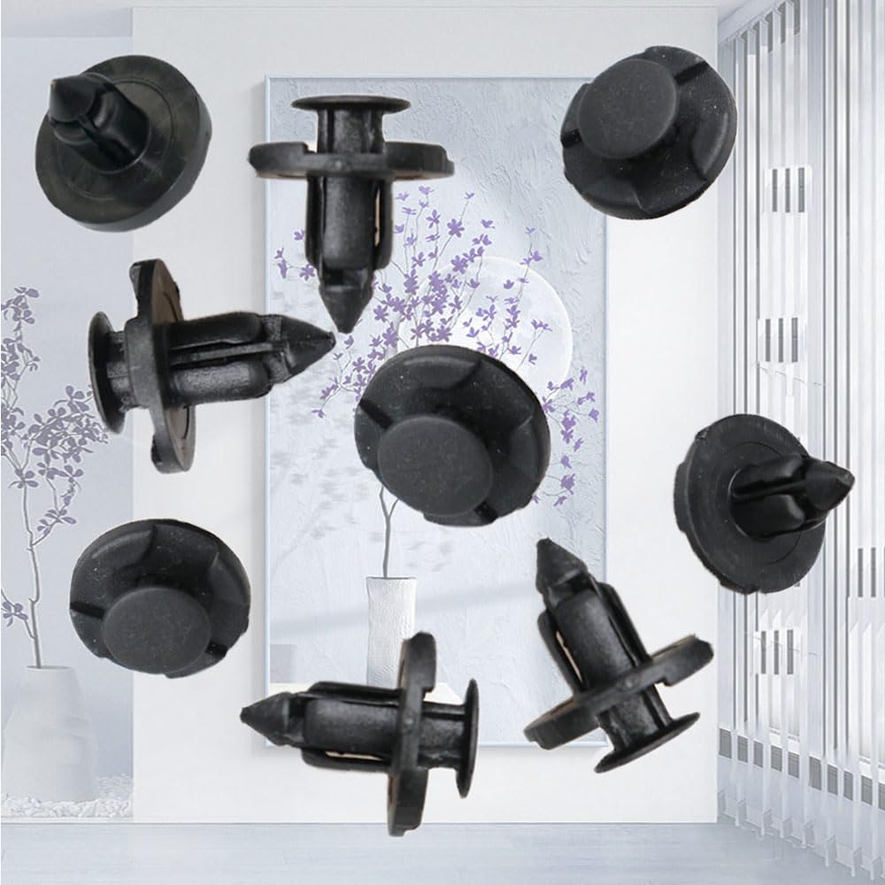 Esforzarse 40 Pieces Fastener & Clip Car Styling, Bumper Grille Push-Type Retainer Suitable for Cube Mitsubishi Outlander Chrysler, Cover Compatible with Accord Hybrid 8Mm