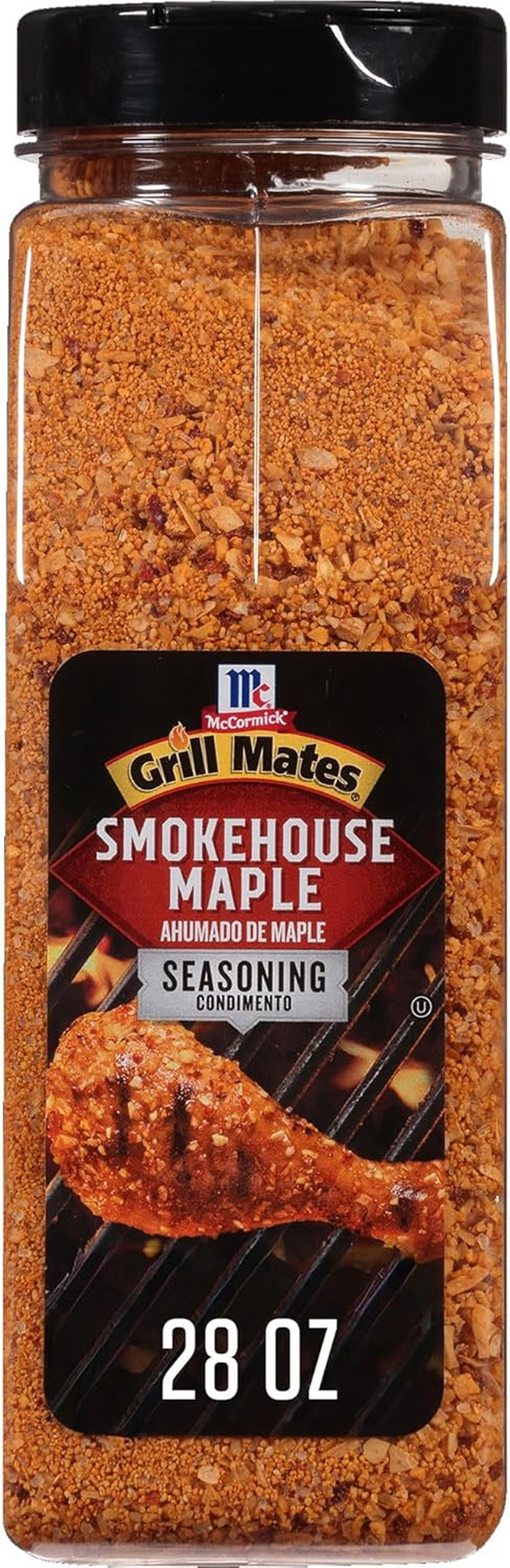 Mccormick Grill Mates Smokehouse Maple Seasoning, 28 Oz - One 28 Ounce Container of Smokehouse Maple Seasoning, Perfect on Pork Chops, Chicken, Burgers and More image number 2