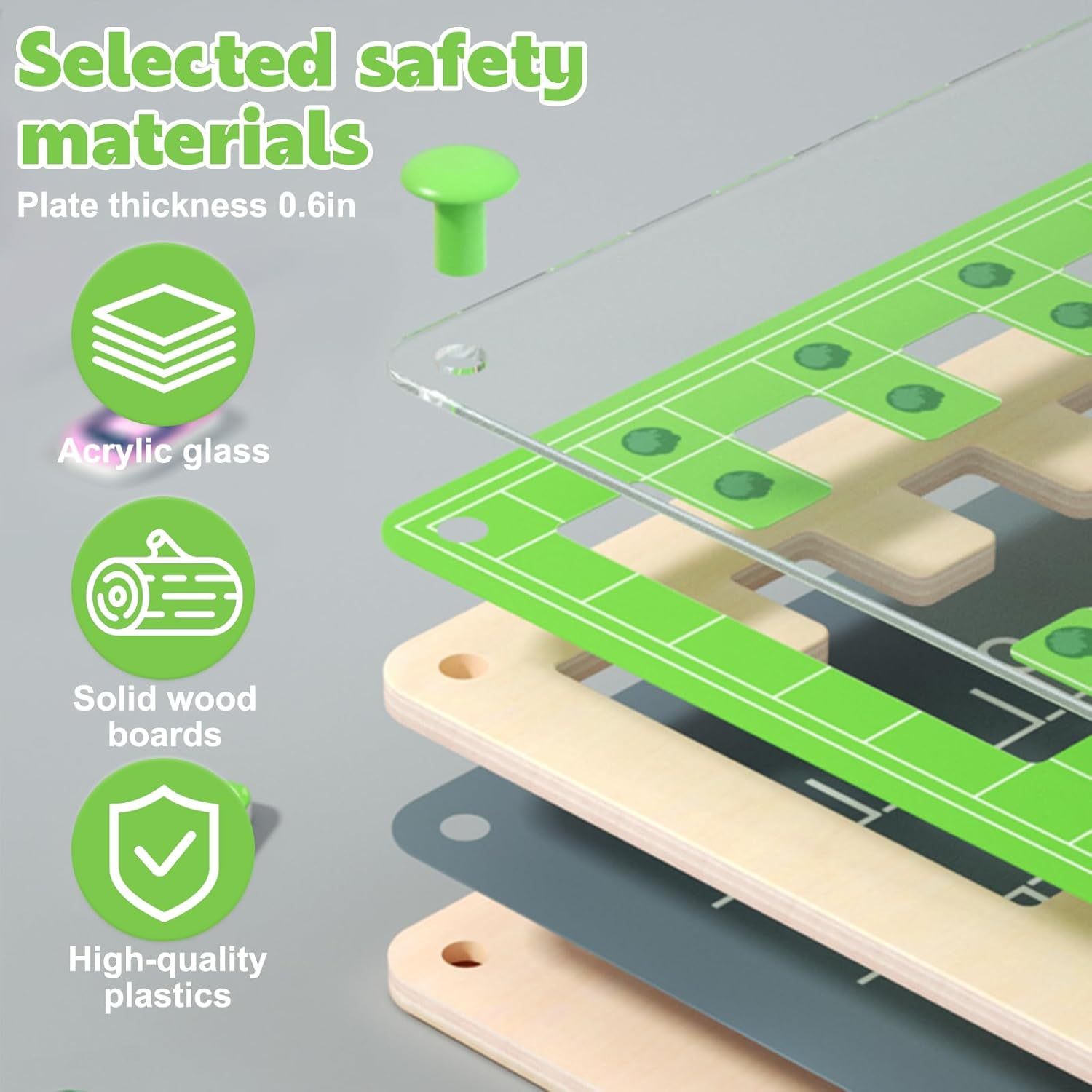 Magnetic Alphabet Maze,Montessori Toys,Alphabet Puzzle Toddler Toys for Ages 3-4,Sensory Toys Fine Motor Skills,Birthday Gifts for Kids image number 6