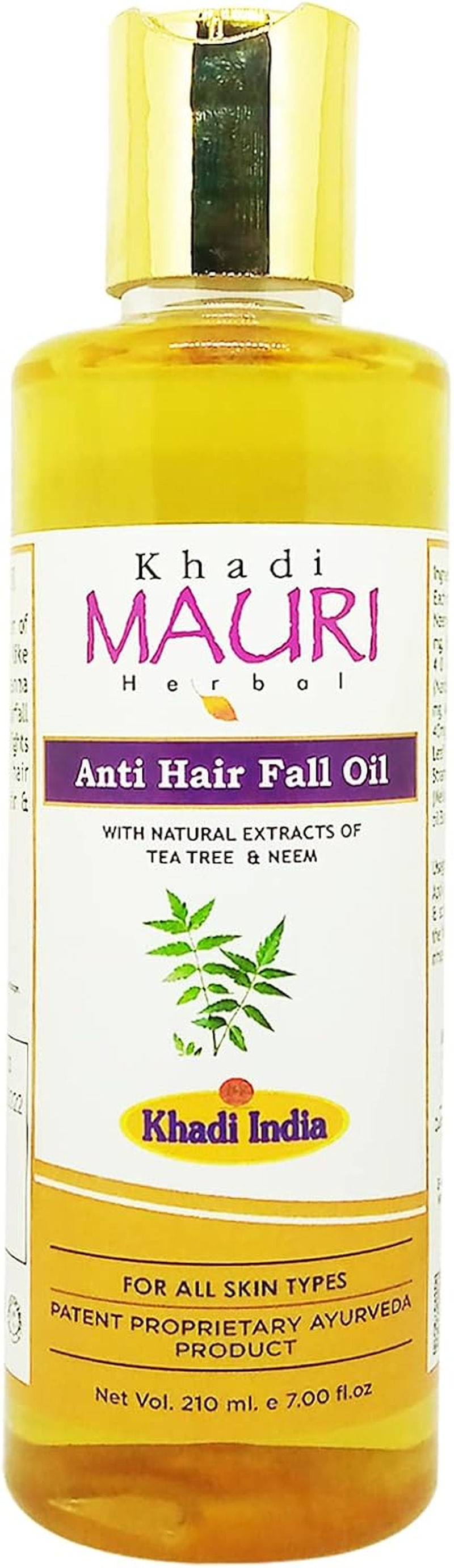 Khadi Mauri anti Hairfall Hair Oil - Pack of 1 (210 Ml)