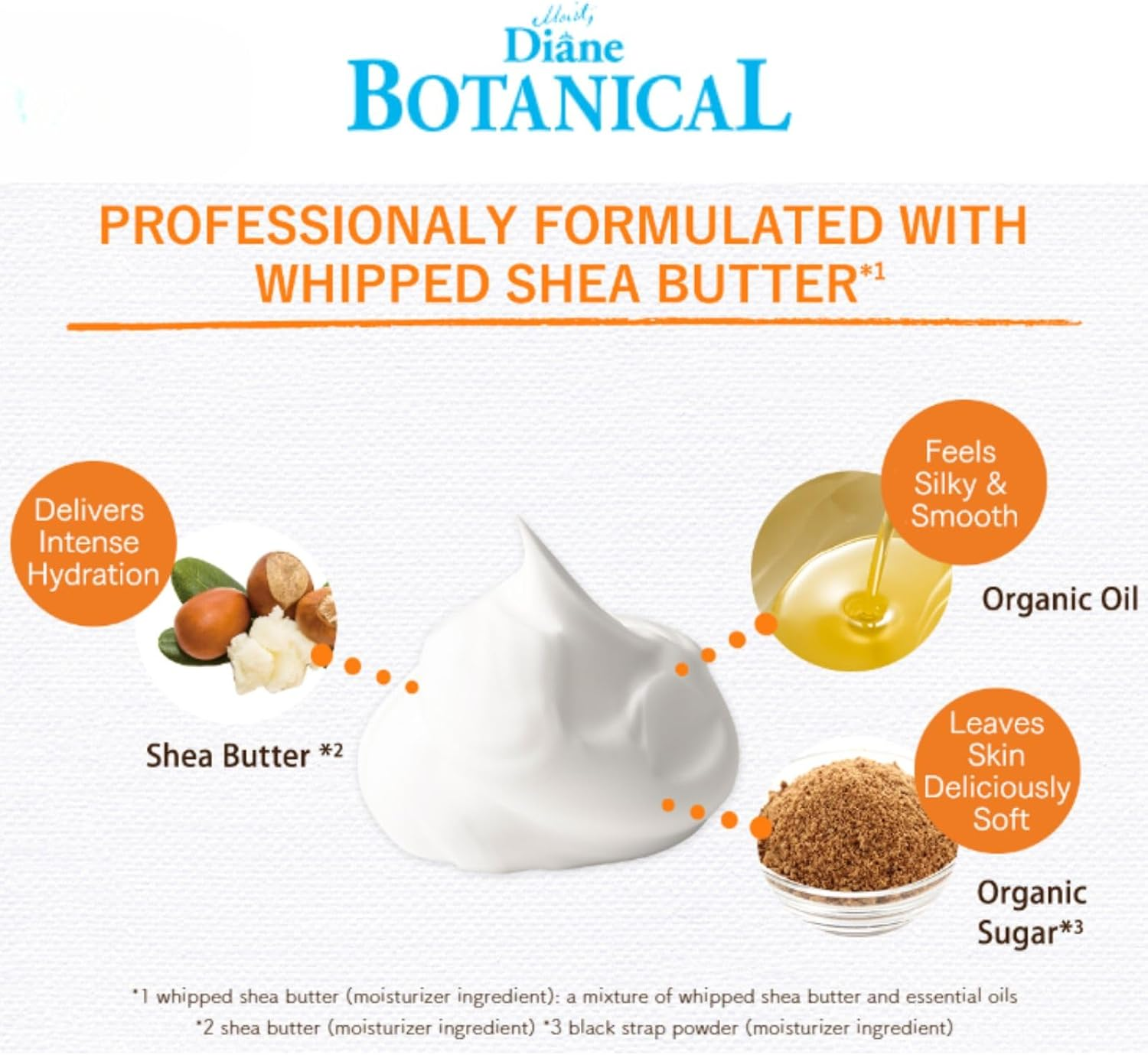 Diane Botanical Deep Moist Body Soap, Honey Orange Scent, 16.9 Fl Oz (500 Ml), Rich Moisturizing Dry Skin image number 3