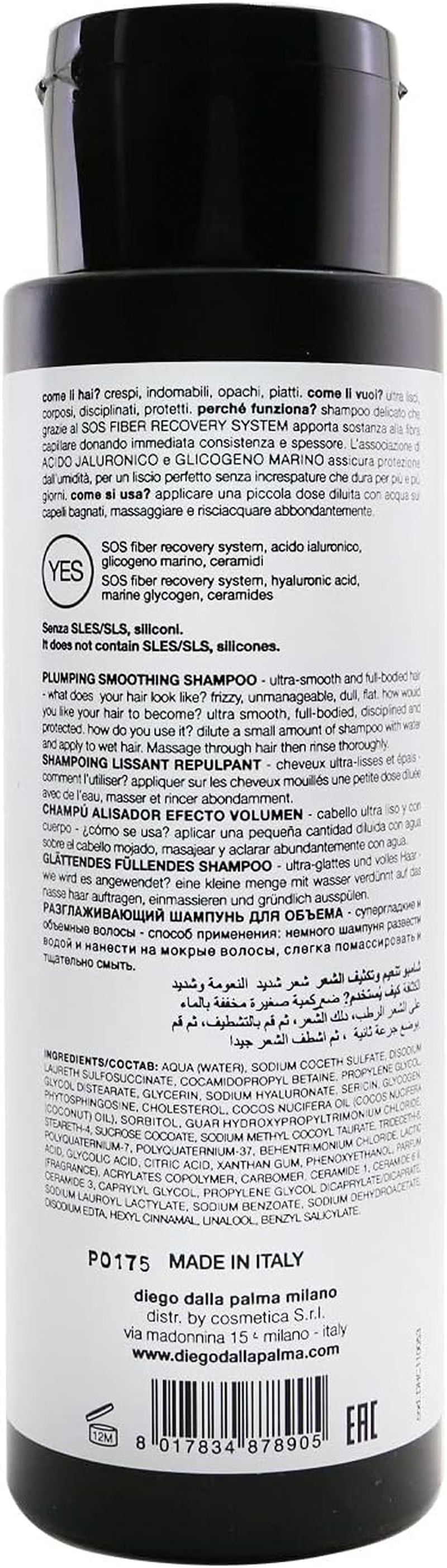 Diego Dalla Palma Milano Lisciospaghetto Plumping Smoothing Shampoo (For All Hair Types) 400Ml/13.5Oz image number 1
