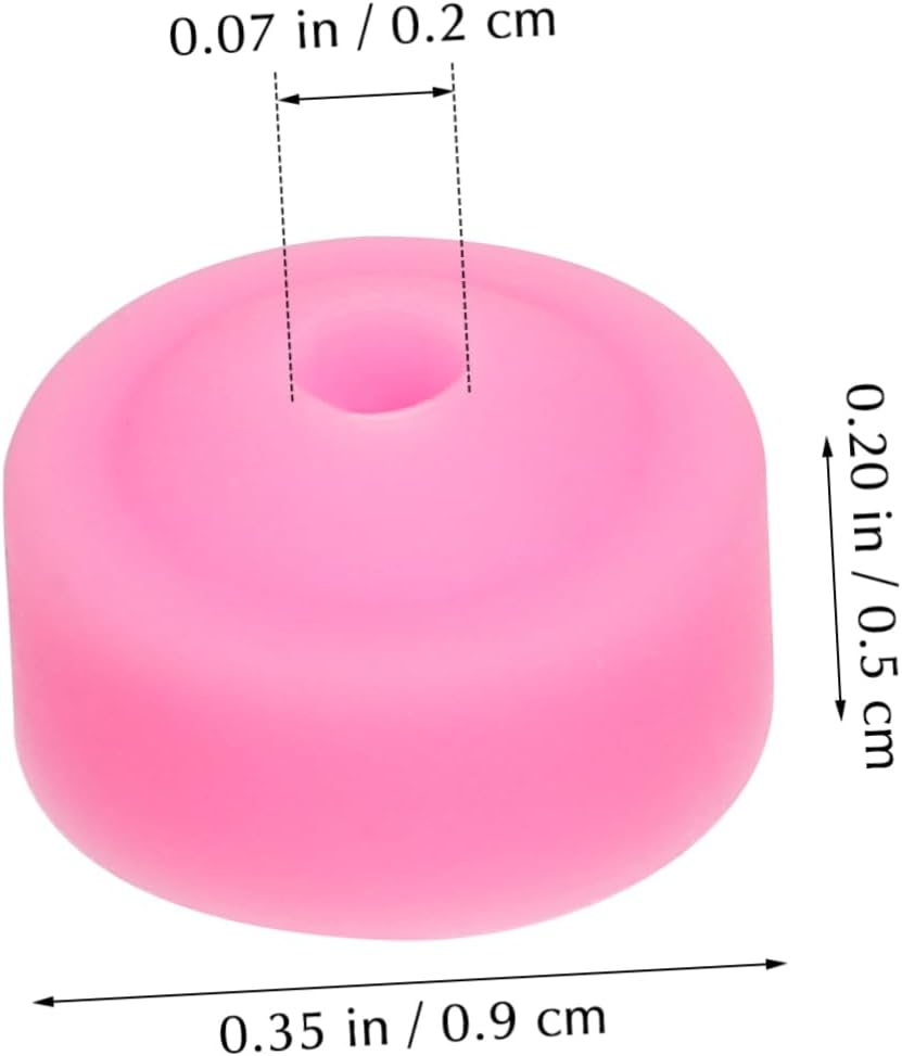 GANAZONO 10Pcs Nail Grinding Head Covers Dustproof Protective Caps for Nail Polishing Machines Reusable Dust Covers Salon Use image number 3