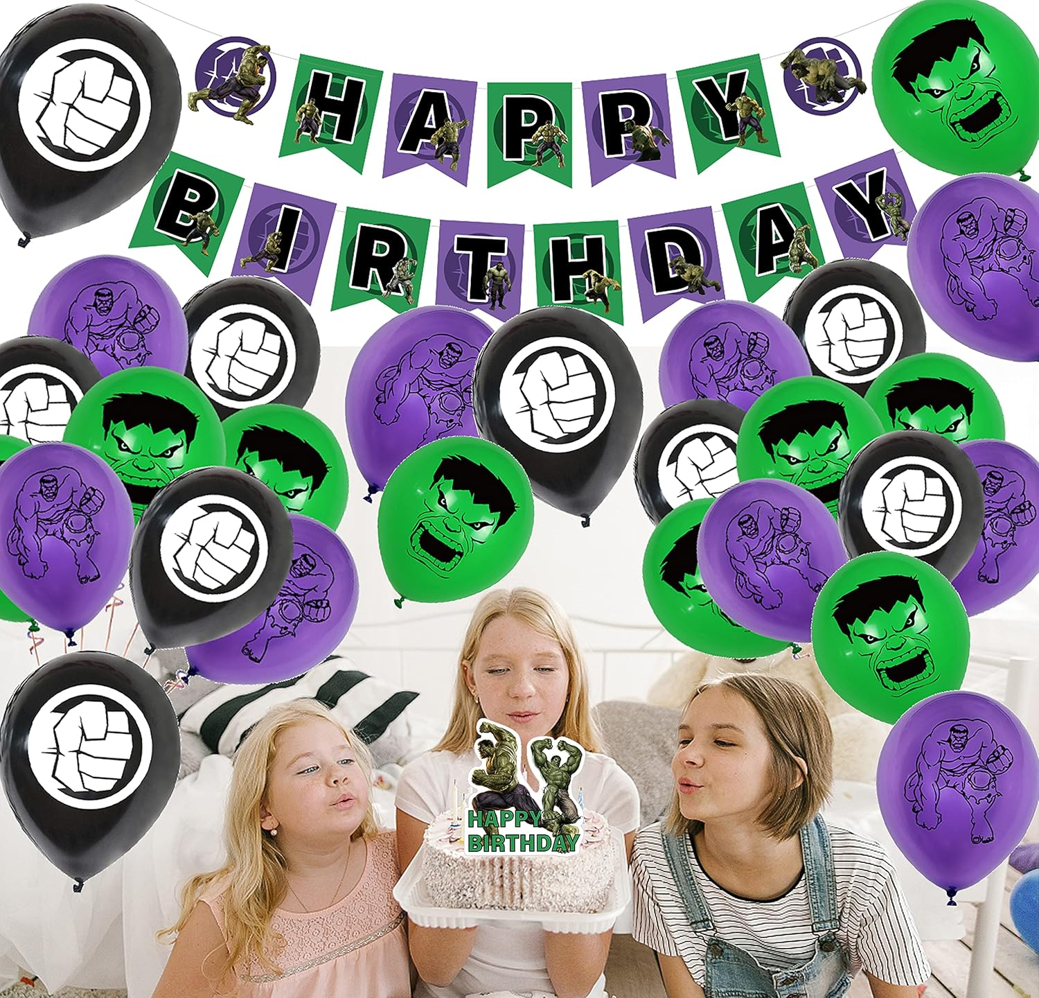 Party Supplies Hulk Cake Topper Hulk Birthday Decorations Hulk Balloons Hulk Birthday Cake Decorations Hulk Birthday Banner Hulk Party Decorations image number 3