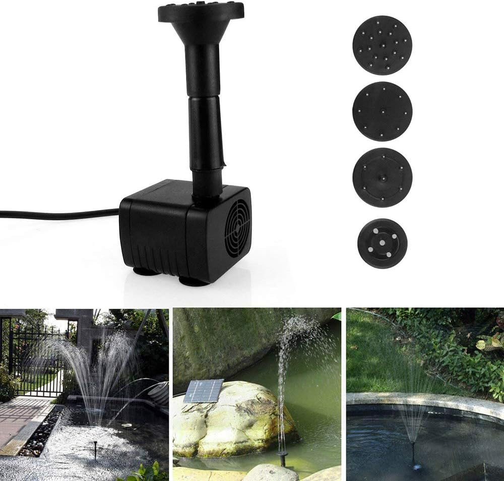 Yasao Mini Solar Fountain Pump Solar Water Pump Power Panel Kit Solar Panel Water Pump for Garden Pool Black image number 2