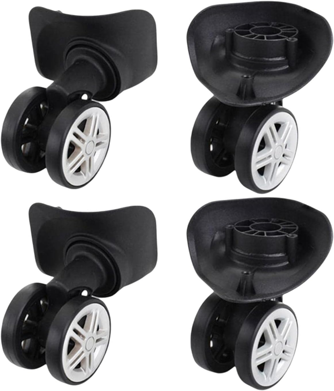Ronyme 4 Pieces Luggage Suitcase Wheels Left and Right Swivel Wheel Spinner Wheels Accessory