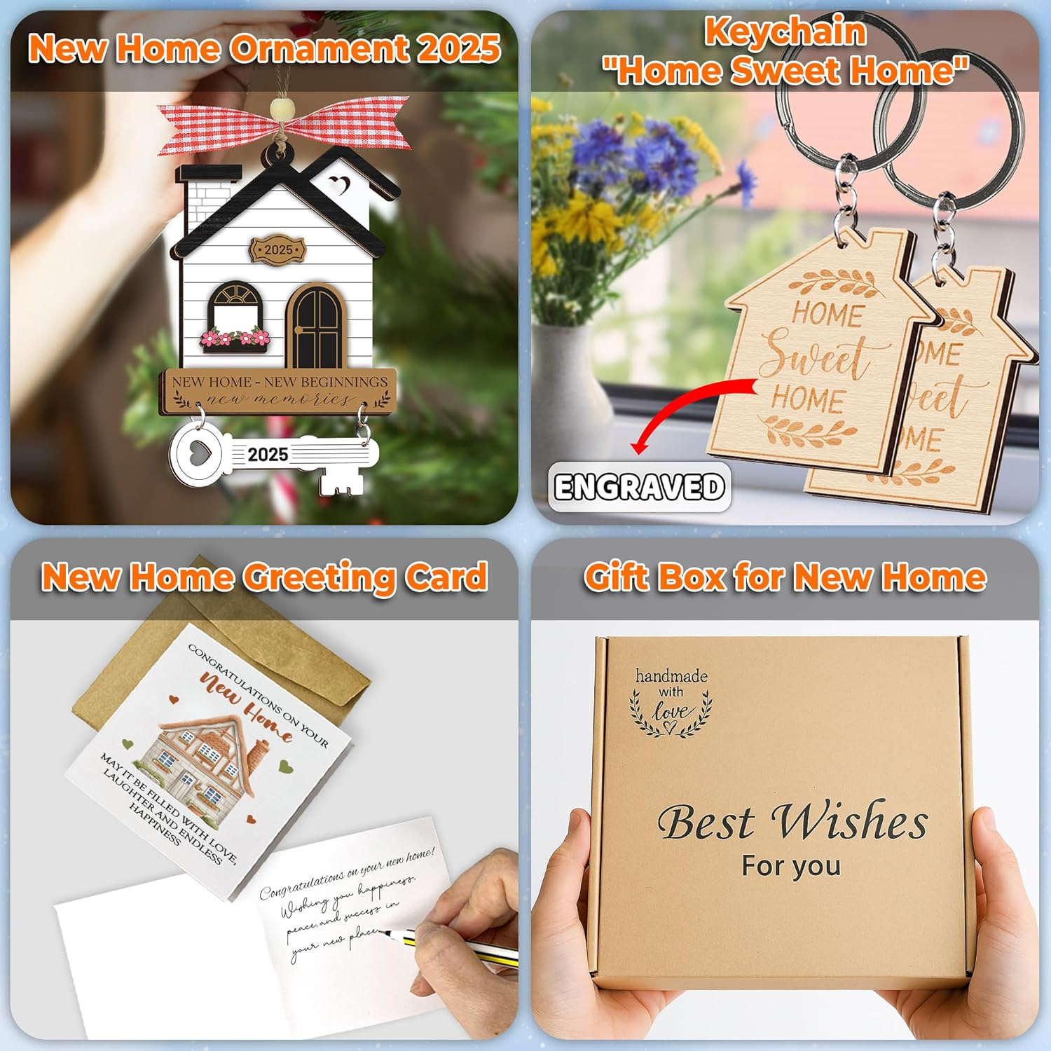 New Home Ornament 2025, House Warming Gifts New Home, Housewarming Gift Presents for Women, Couple, First Apartment Gift 2025, Housewarming Gifts Idea, Christmas House Decoration HO622 image number 6