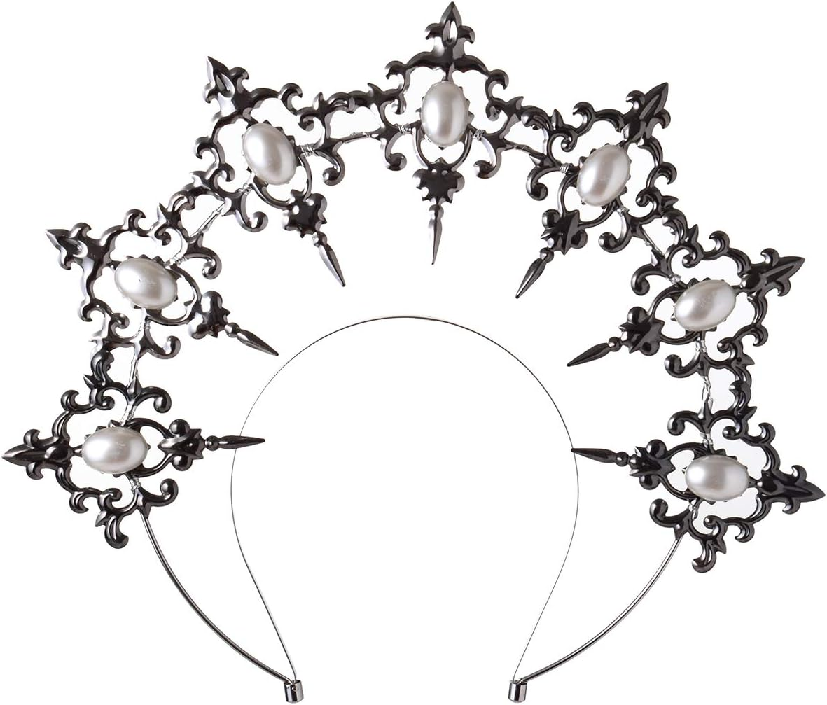 BLESSUME Halo Crown Mary Goddess Headband Women Halloween Costume Headpiece