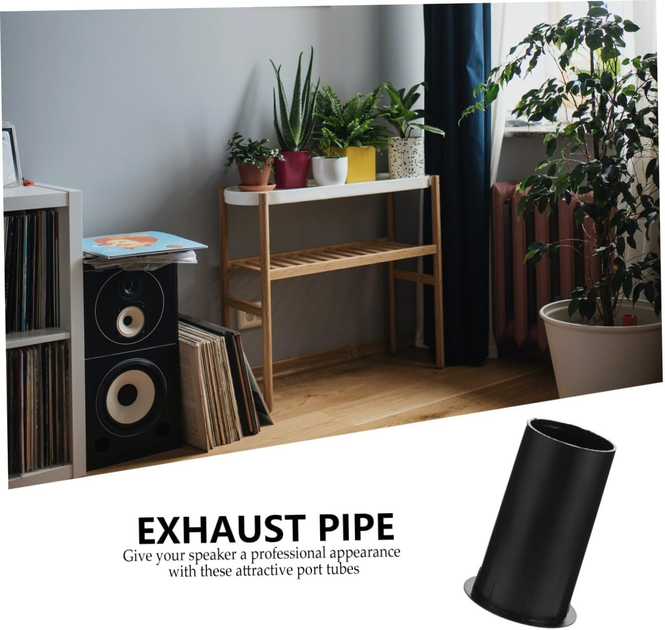 Veemoon 5Pcs Plastic Woofer Box Port Tubes 60X110Mm Replacement Speaker Hole Bass Outlet for Home Audio Speaker Accessories image number 6