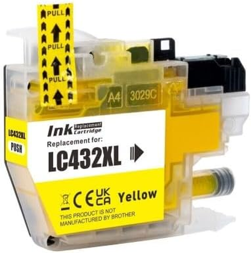 Generic 432XL Yellow Compatible with Brother LC432Y & LC432XLY for Brother MFC J5340DW, J5740DW, J6540DW, J6740DW, J6940DW