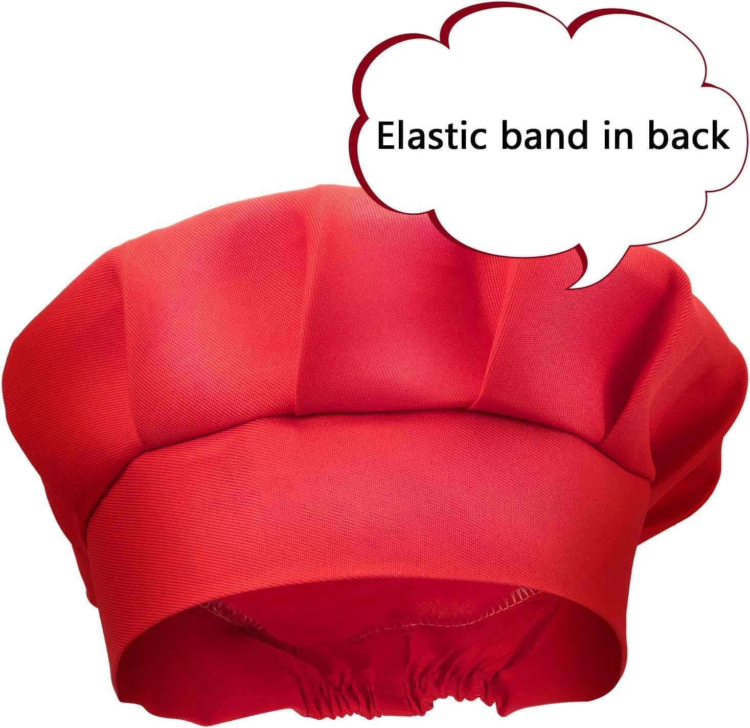 8 Sets Apron Chef Hat Set Apron with 2 Pockets Adjustable Chef Apron and Hats Kitchen Cooking Baking Painting Wear (Multi-Color, M for 7-13) image number 5