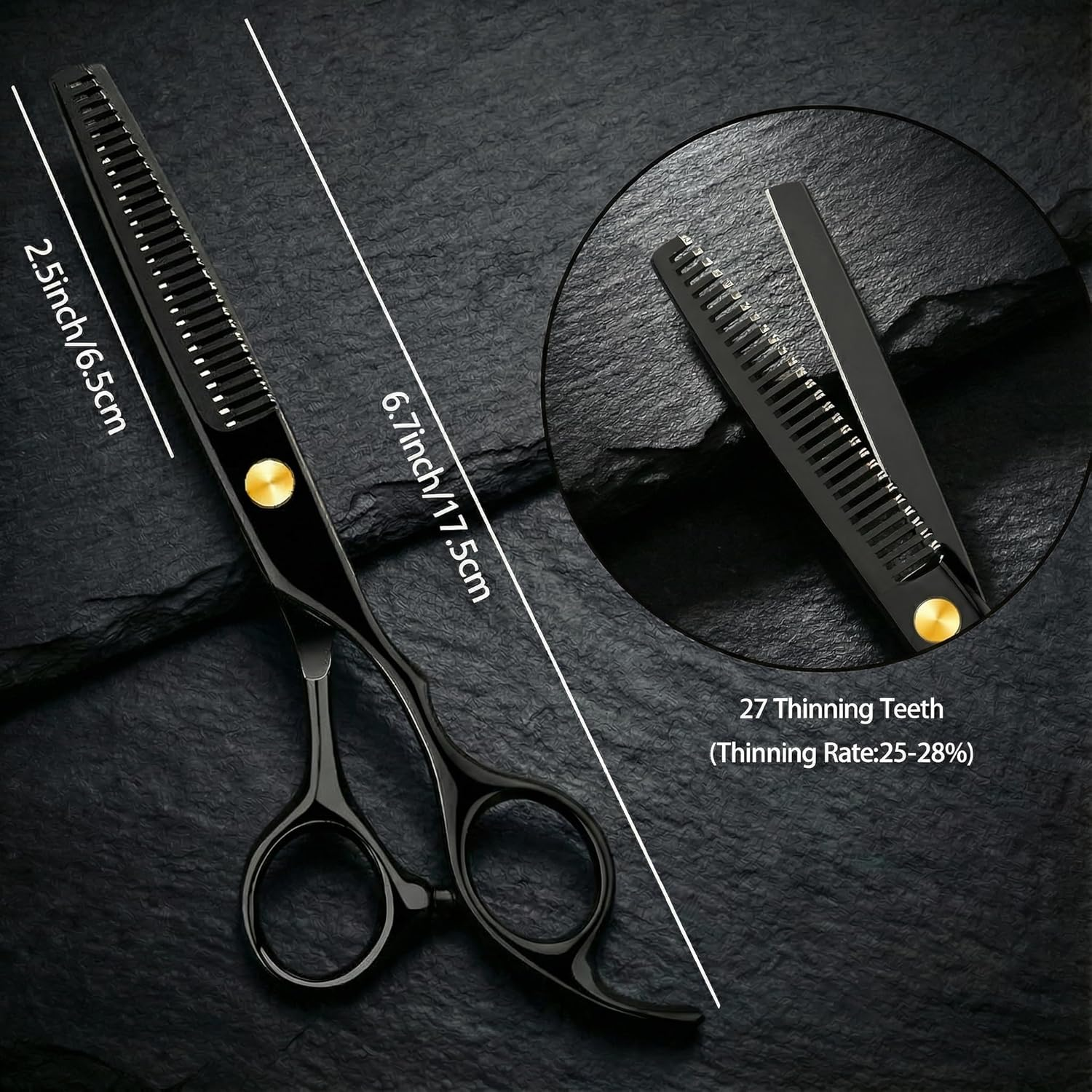 Mchifrys Professional Hair Cutting Scissors Kit &ndash; Hairdressing Scissors Set with Thinning Shears for Salon, Barber, Home & Grooming Use image number 1