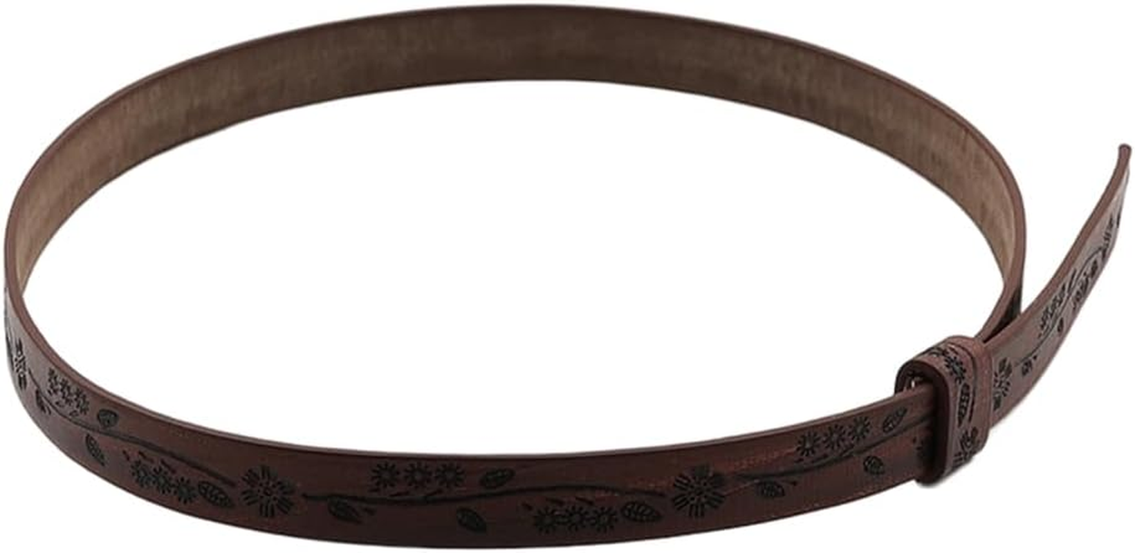 Zaviftie Western Hat Band for Fedora Hat Bands Cowboy Hat Bands Leather Hat Bands for Men Western Hat Belt Bands Straw Hat Bands (6, ONE SIZE)