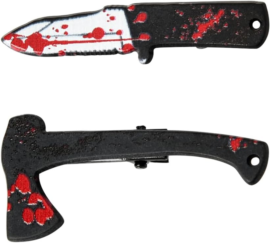 Halloween Costume Hair Clips for Women Thin Thick Hair Blood Hair Clips for Girls Halloween Decorative Hair Clips for Women Hair Accessories Fine Hair Clips for Thin Hair Barrettes for Women Cosplay