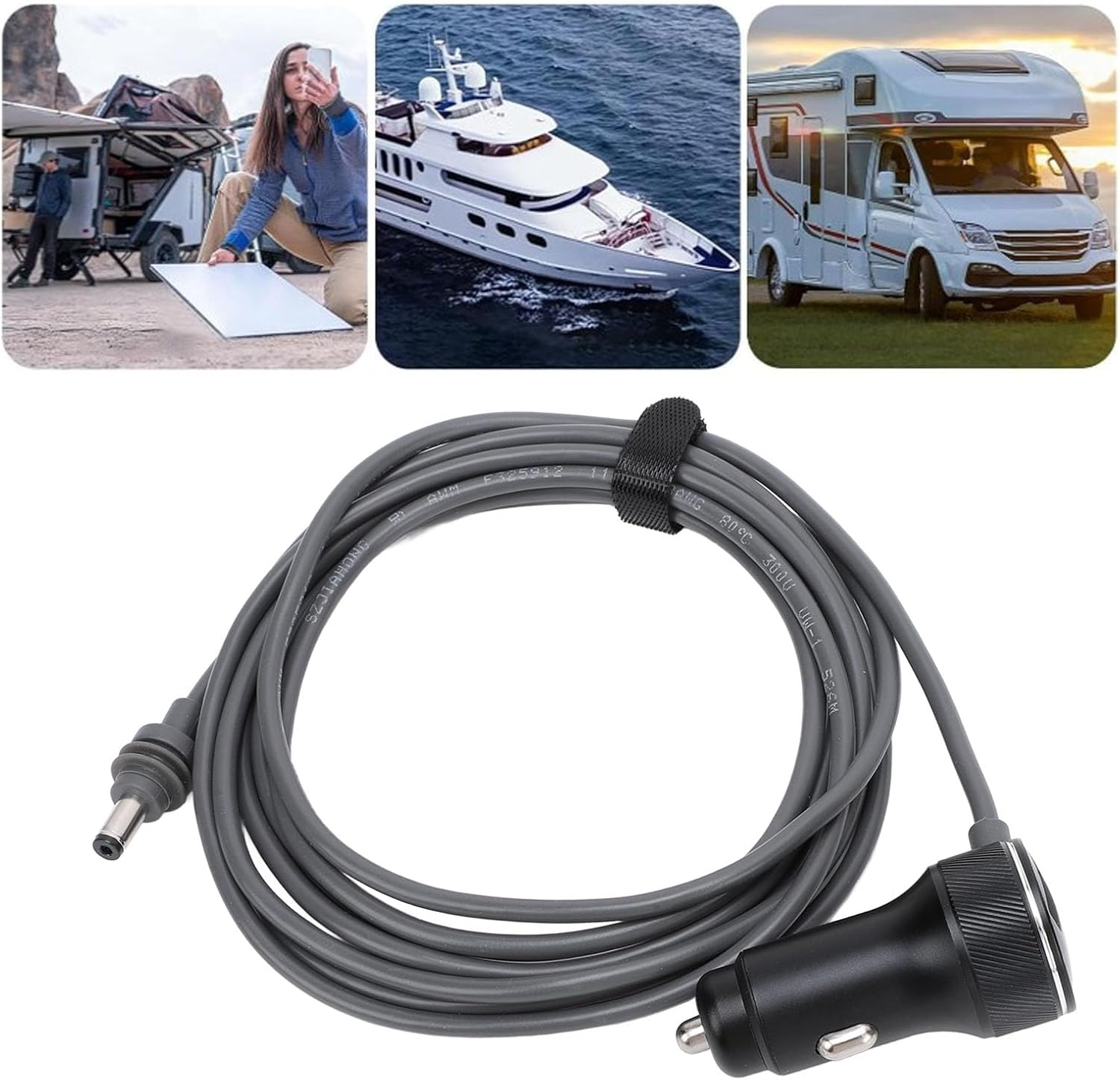 Starlink Mini Power Cable, 12V Car DC to Cigarette Lighter Adapter, 3.3FT/9.8FT/13.1FT Satellite DC Power Cable for Starlink Mini, Car Charger Auto Power Supply Cable, Waterproof image number 1