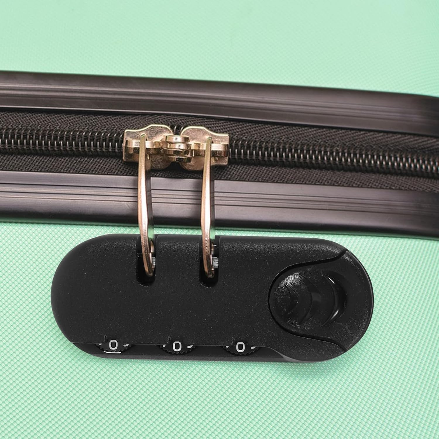 JEWEDECO 3Pcs Combination Luggage Locks Digit Code Thumb Operation Anti-Theft Password Suitcase Locks for Backpack Travel Portable Lightweight Security Accessories