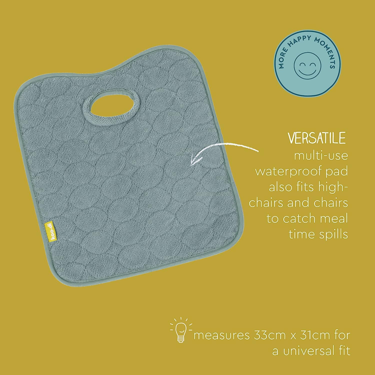 Koo-Di Oopsie Do Do Baby Car Seat Protector & Pushchair Liner | Wetec Waterproof & Absorbent Seat Pad for Toddler Potty Training & Child Mishaps&hellip; image number 3