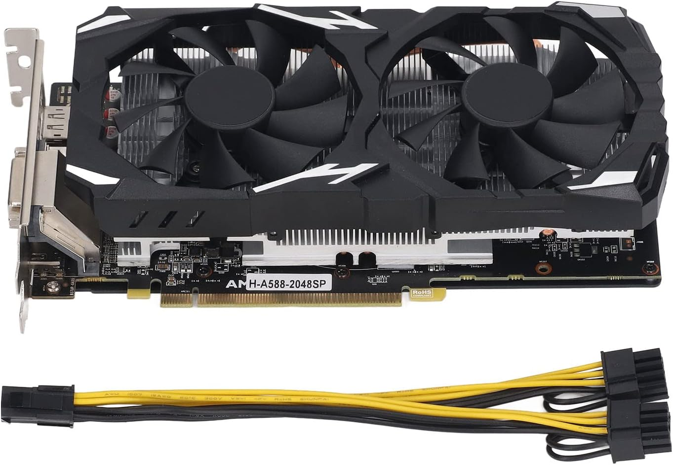 8GB Graphics Card, DDR5 256Bit Computer Graphics Card for Gaming PC, DP HDMI DVI Output, Gaming Graphics Card for Windows 10 11 for Linux (RX580 8GB GDDR5 256BIT) image number 5