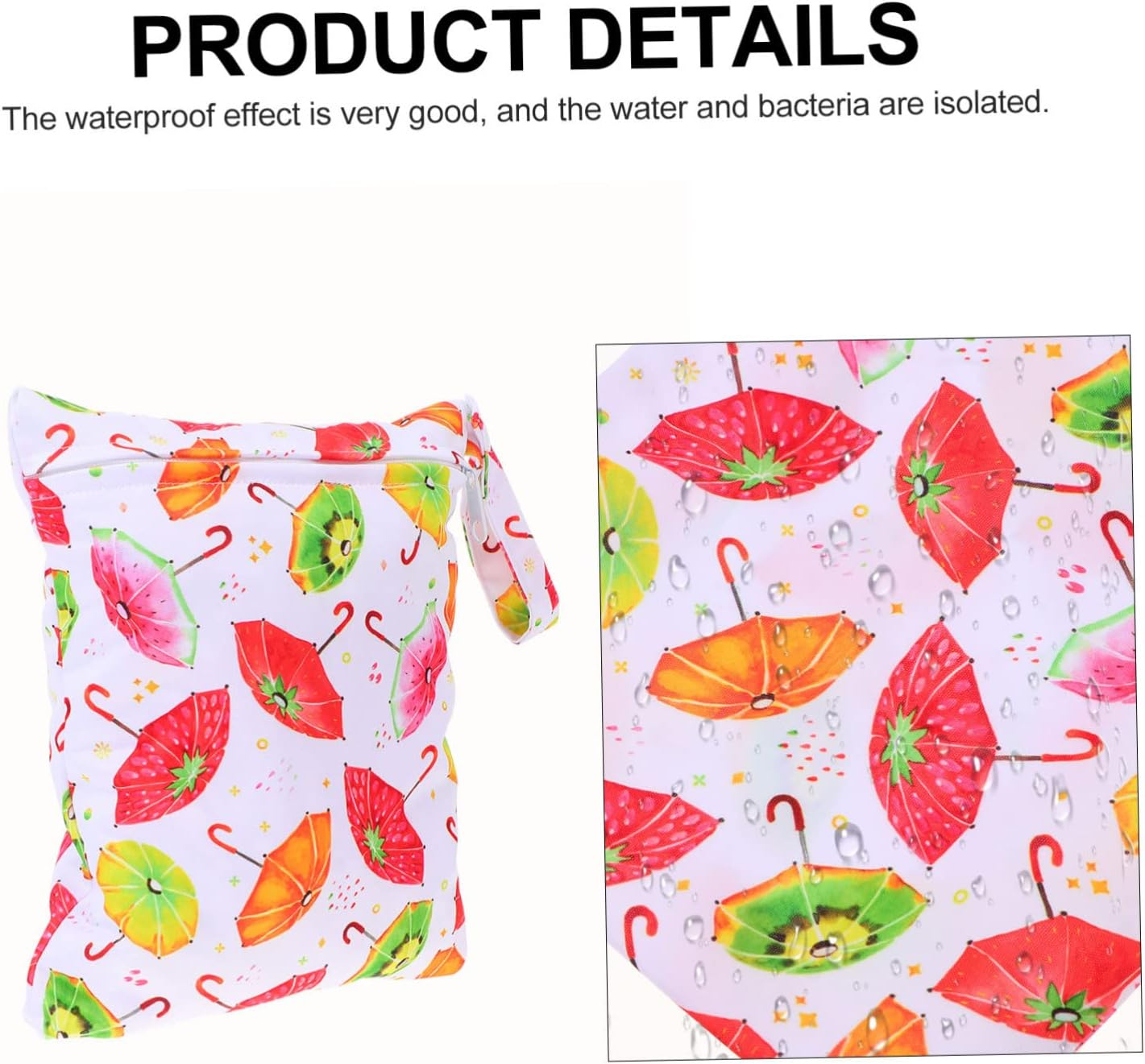 UPKOCH Diaper Storage Pouch Reusable Nappy Bag Breathable Cloth TPU Easy to Find Diapers for Travel Nursery - Assorted Color image number 2