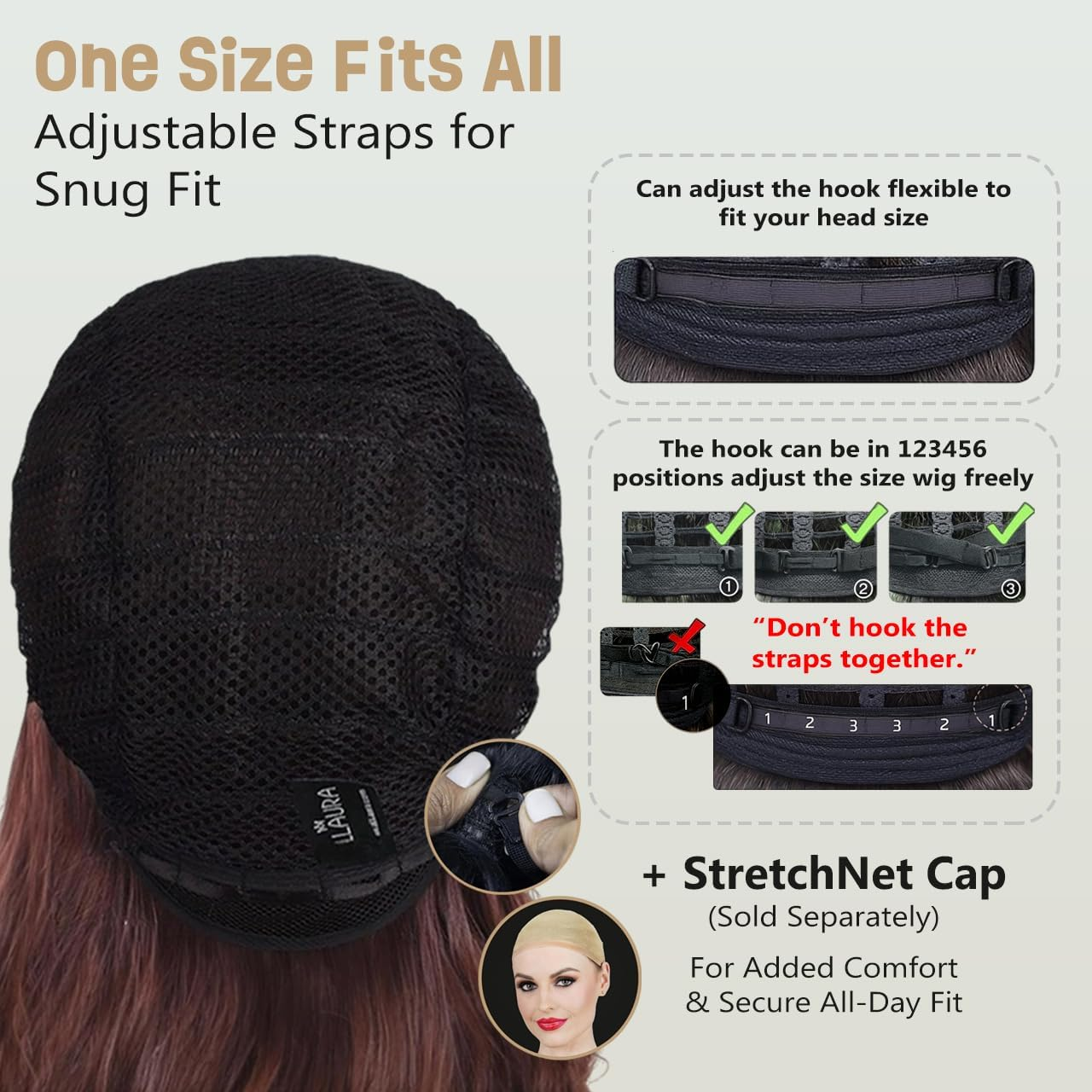 ALLAURA Mullet Headband Wig | 80S Wig Men Mullet Wig Men &mdash; One Size (Headband Included) (Black) - Blonde image number 3