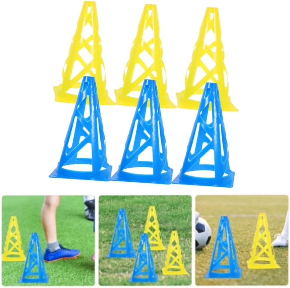 Goxfaca Training Cones Soccer Training Equipment Practice Cones Soccer Training Tool Soccer Party Favors Er Skating Markers Skates Small Cones Windproof Skating Marker Cone Pp image number 3