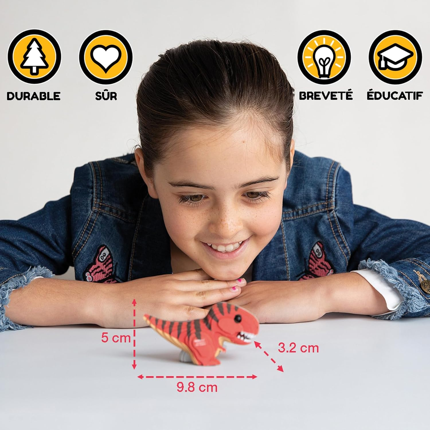 EUGY 009 Giraffe 3D Paper Puzzle - 20 Pieces Eco-Friendly Educational Toy Puzzle for Boys, Girls & Kids Ages 6+ image number 4