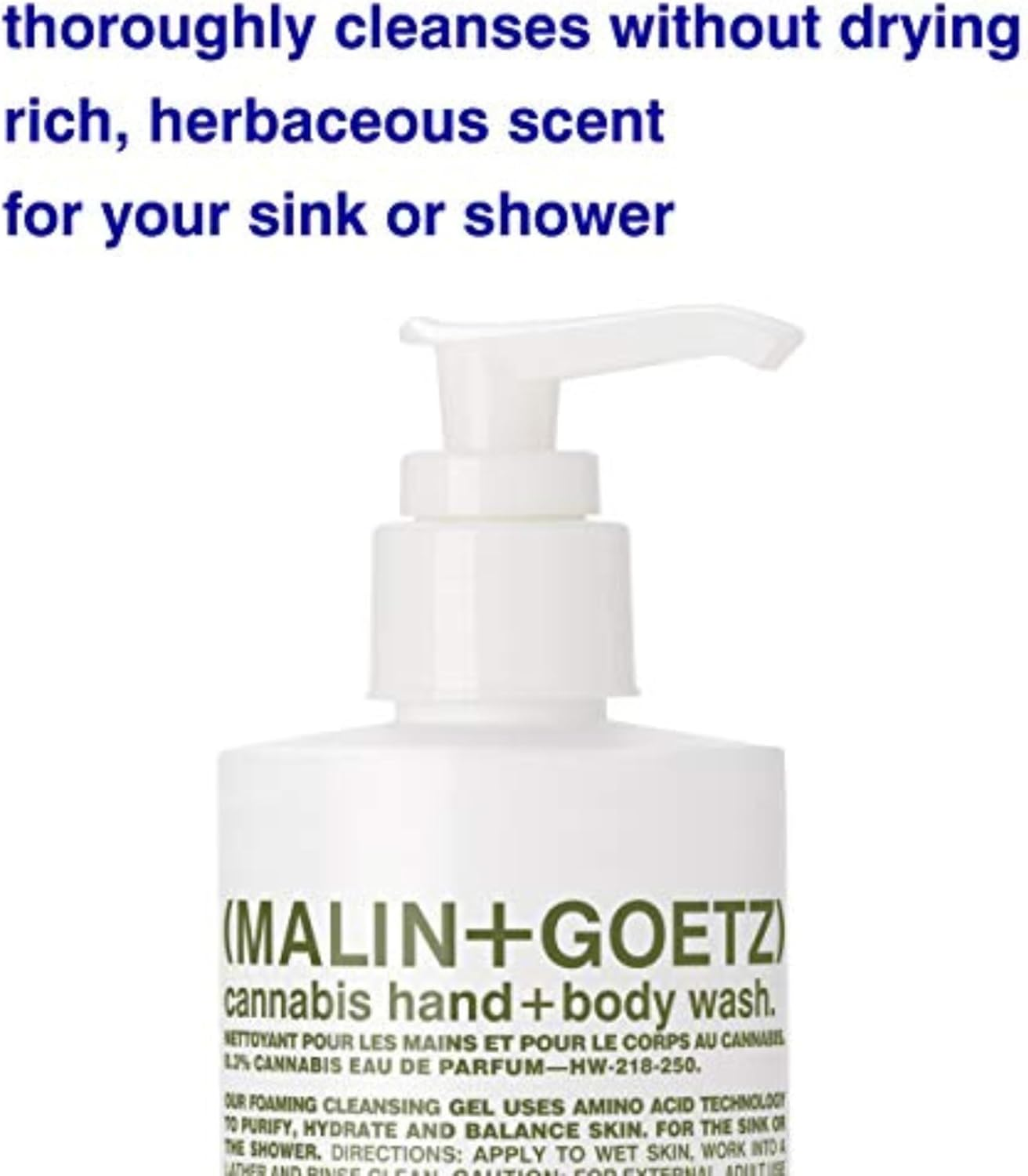 Malin + Goetz Cannabis Hand and Body Wash, 250 Ml image number 5