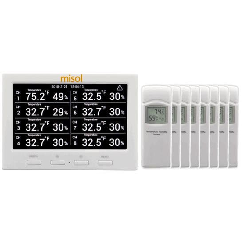 MISOL Wireless Weather Station with 5 Sensors, 5 Channels, Color Screen, Data Logger, Connect to PC image number 2